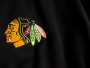 Хоккейные трико Чикаго Блэкхокс черные с надписью