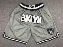 Серые шорты с карманами Brooklyn Nets